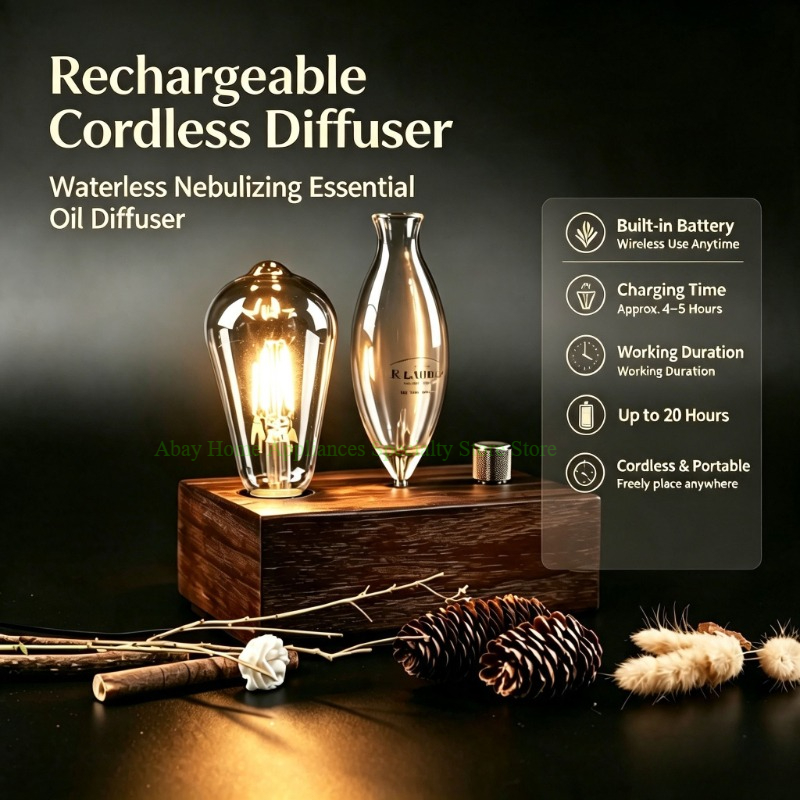 Rechargeable Waterless Nebuliz - đánh giá và giá Home Fragrance Oud